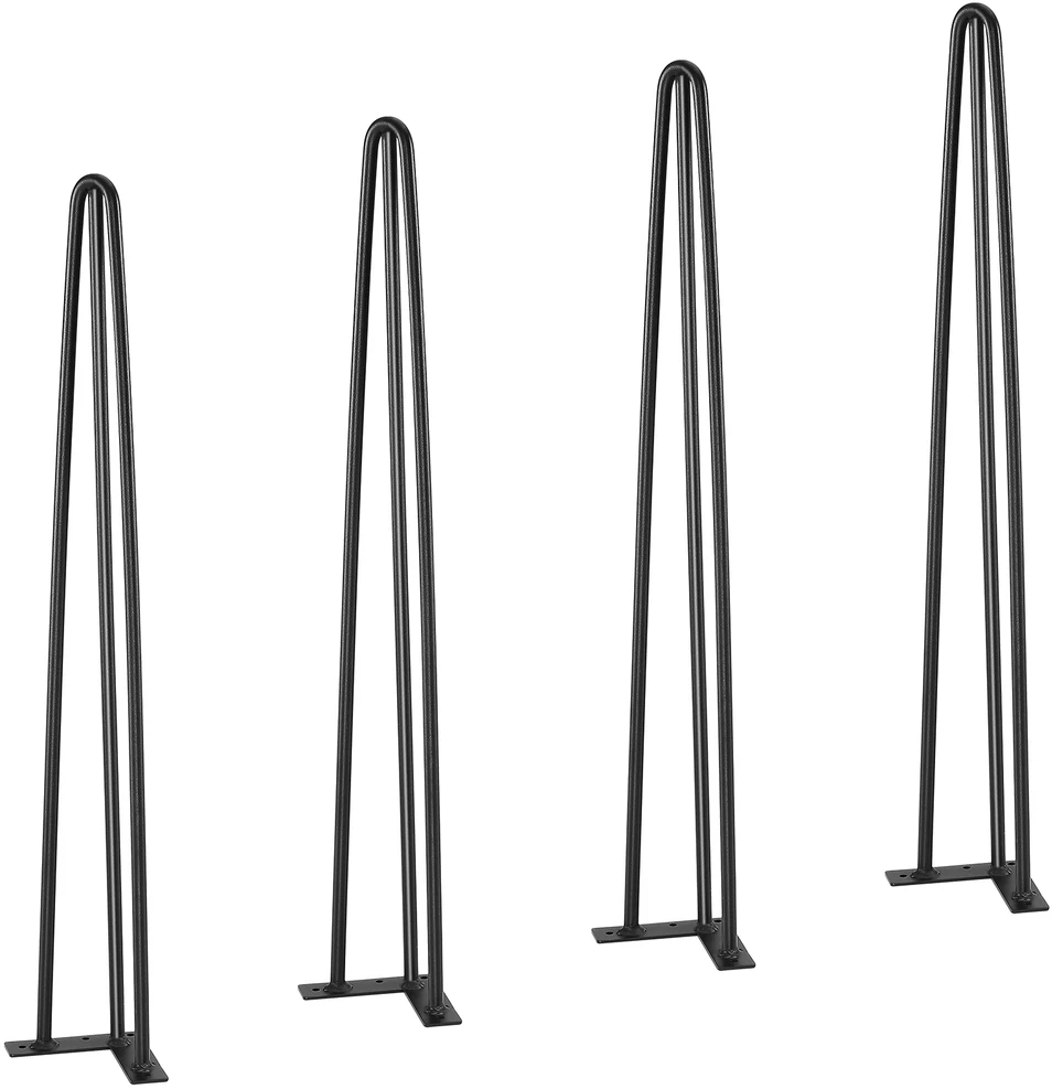 VEVOR Plieninės plaukų smeigtukų stalo kojos 71 cm, 4 vnt.