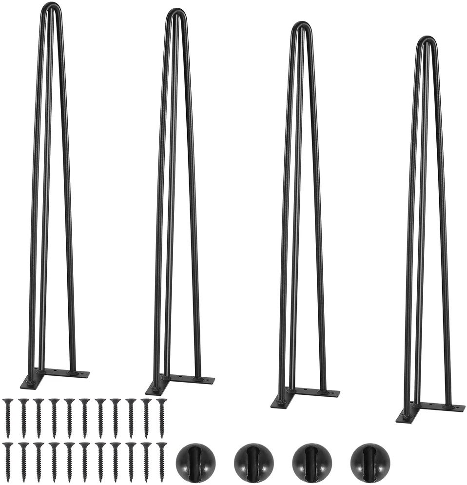 VEVOR Plieninės plaukų smeigtukų stalo kojos 71 cm, 4 vnt.