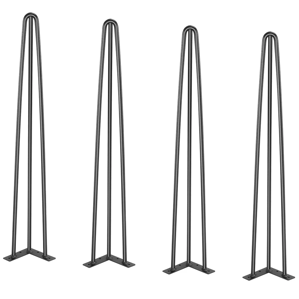 VEVOR Plieninės plaukų smeigtukų stalo kojos 71 cm, 4 vnt.