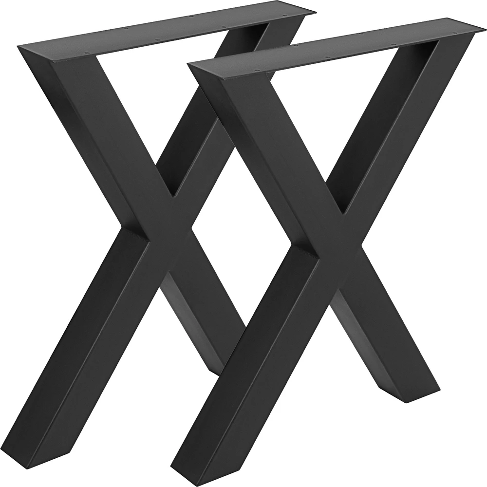VEVOR Plieninės stalo kojos X formos, 72 cm