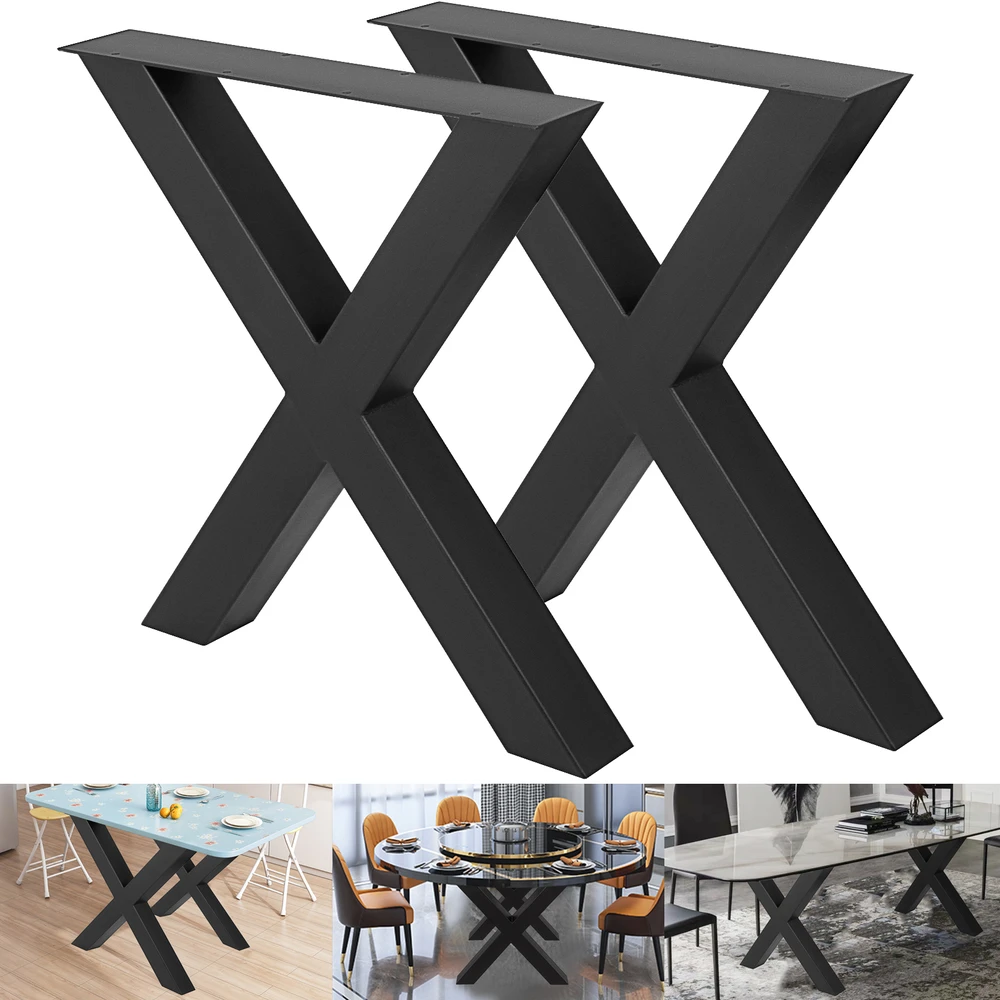 VEVOR Plieninės stalo kojos X formos, 72 cm