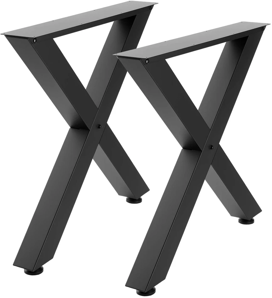 VEVOR Stalo kojos, 750 x 760 mm, plieninės, juodos