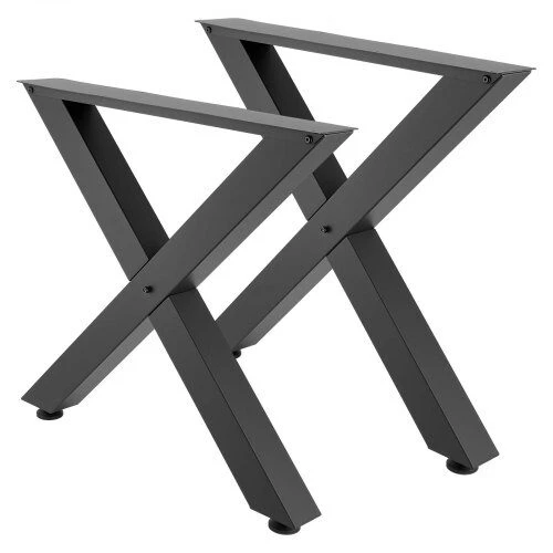 VEVOR Stalo kojos, 750 x 760 mm, plieninės, juodos