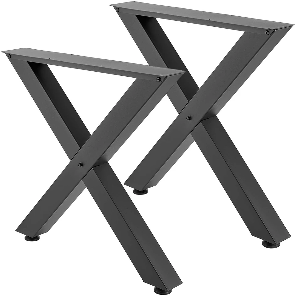 VEVOR Stalo kojos 750 x 790 mm, juodos, 2 vnt.