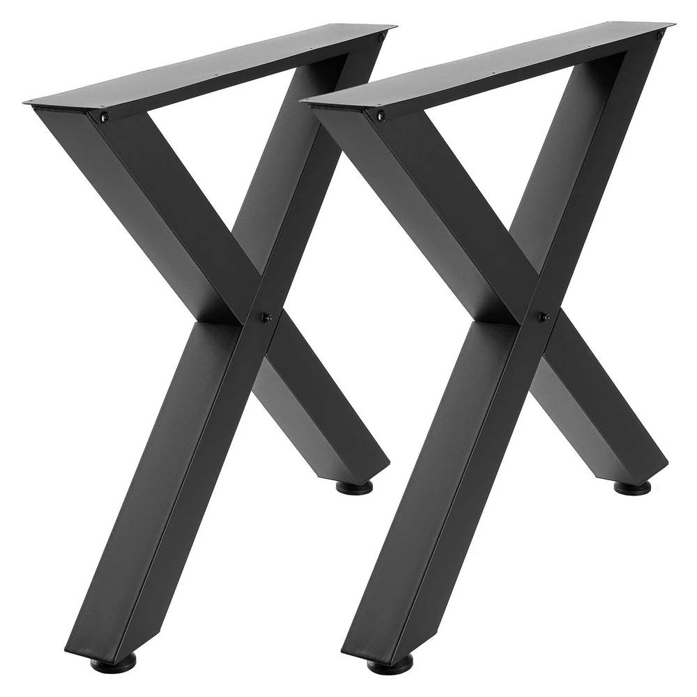 VEVOR Stalo kojos 750 x 790 mm, juodos, 2 vnt.