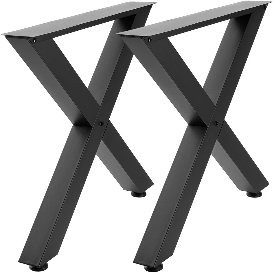 VEVOR Stalo kojos 750 x 790 mm, juodos, 2 vnt.