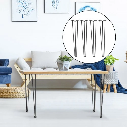 VEVOR Plaukų segių stalo kojos, 86 cm, juodos, 4 vnt.
