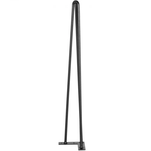 VEVOR Juodi plieniniai 18 cm plaukų segtukų stalo kojos