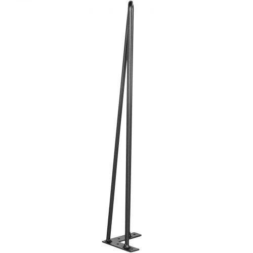 VEVOR Juodi plieniniai 18 cm plaukų segtukų stalo kojos