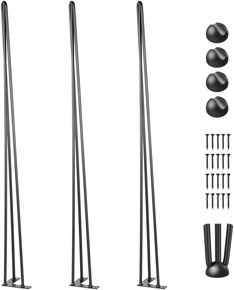 VEVOR Plieninės plauktuotos stalo kojos 101,6 cm