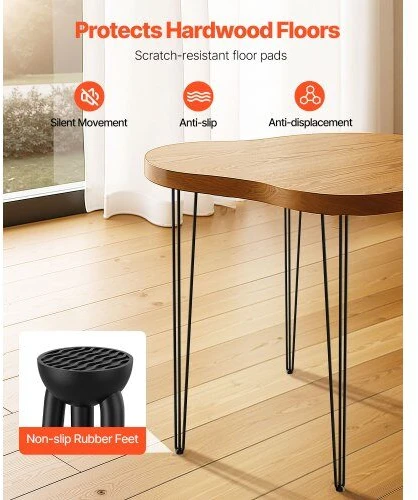 VEVOR Plieninės plauktuotos stalo kojos 101,6 cm