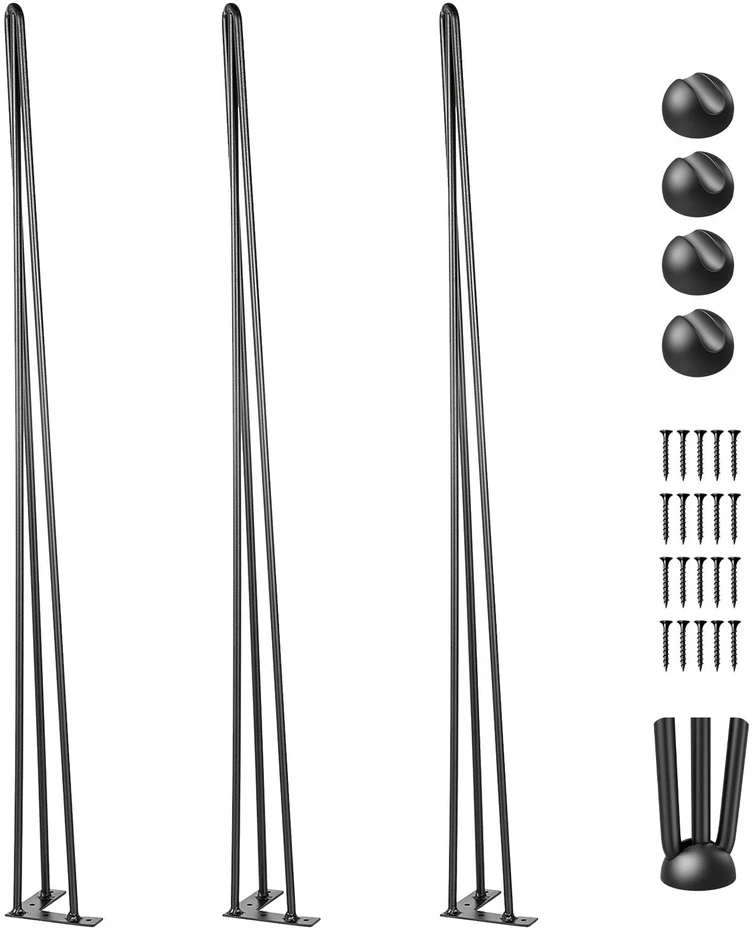 VEVOR Plieninės plauktuotos stalo kojos 101,6 cm