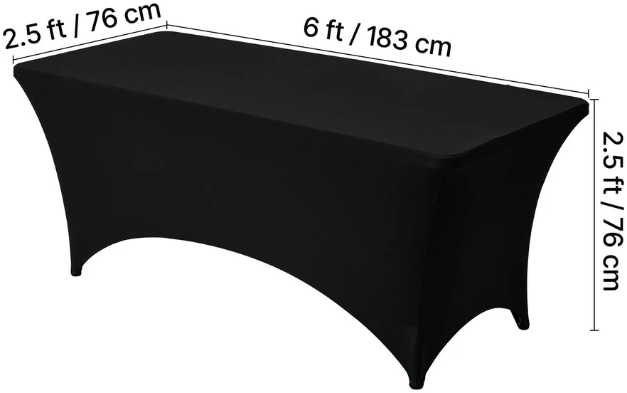 VEVOR Stačiakampės staltiesės 6 vnt. rinkinio, 6ft
