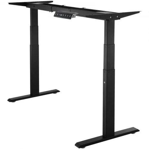 VEVOR Elektrinis reguliuojamas stalo rėmas 65-129 cm H juodas