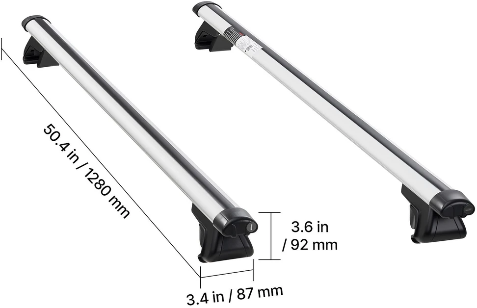VEVOR Stogo bagažinės skersiniai, 100 kg talpa