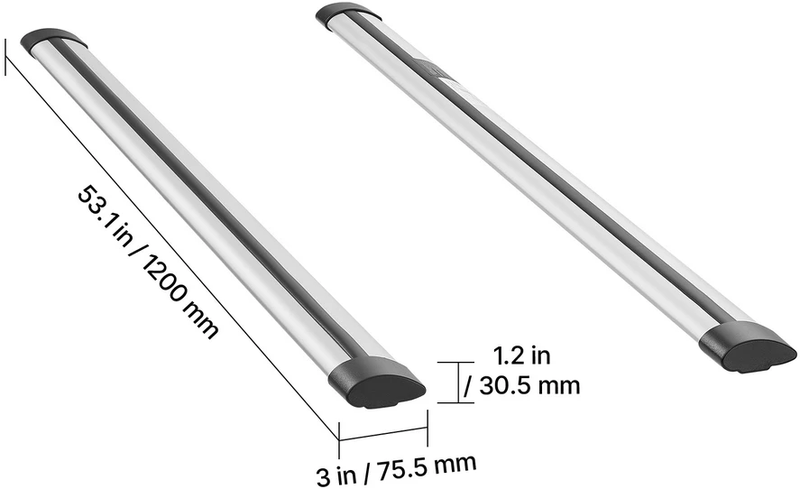VEVOR Stogo skersiniai, 100 kg apkrova
