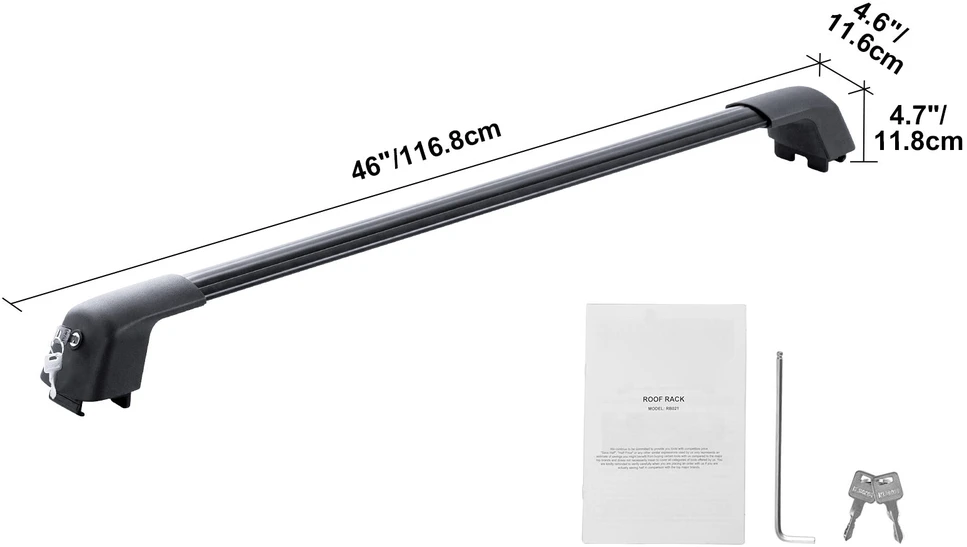 VEVOR Universalus stogo bagažinės skersinis 122 cm