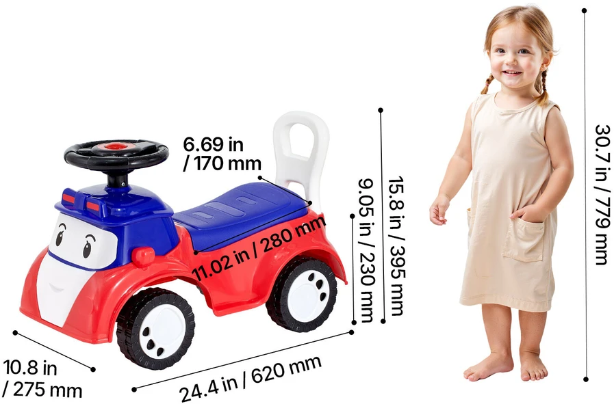 VEVOR Stumdomas automobilis vaikams nuo 19 mėn. iki 36 mėn.