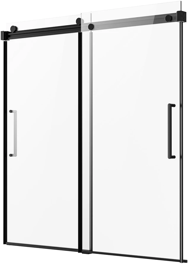 VEVOR Berėmis stumdomas vonios durys 142-152 cm x 152 cm