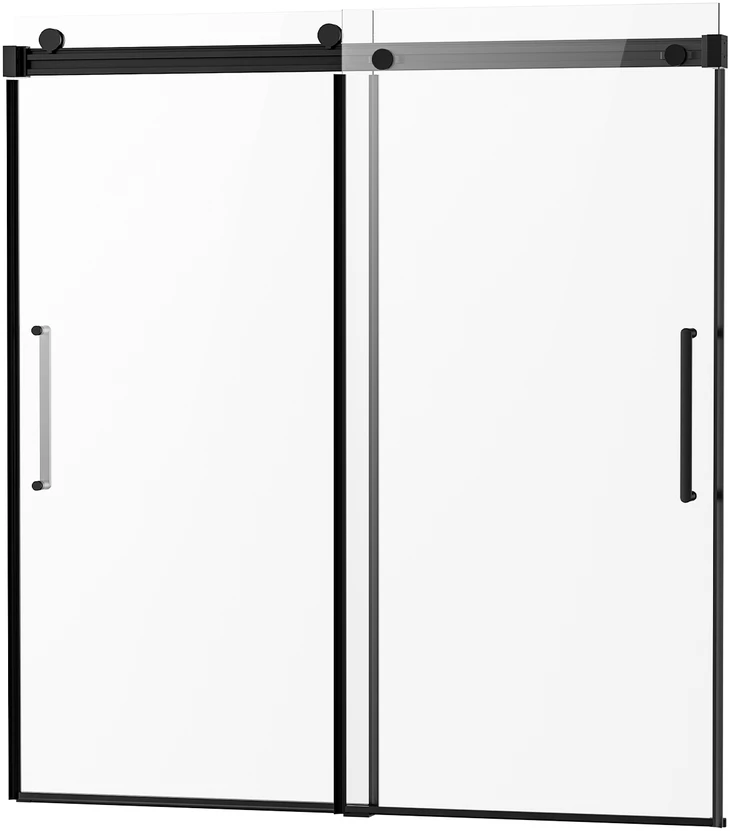 VEVOR Berėmis stumdomas vonios durys 142-152 cm x 152 cm