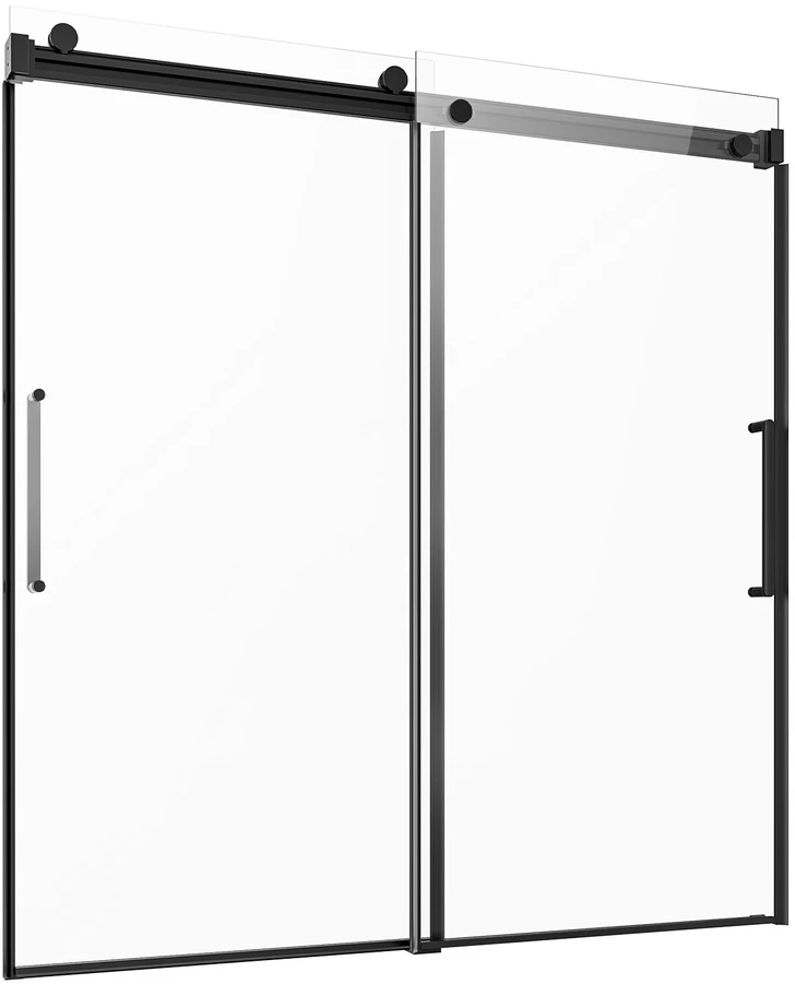 VEVOR Berėmis stumdomas vonios durys 142-152 cm x 152 cm