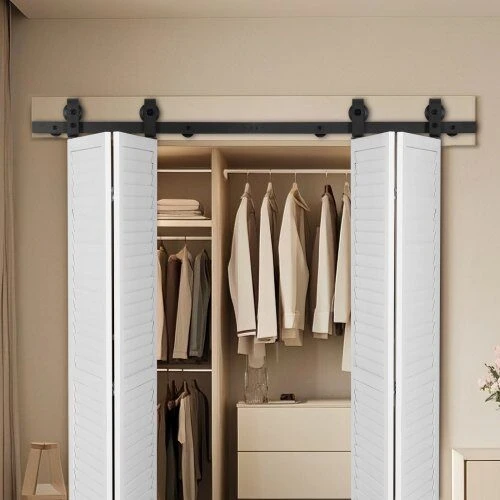VEVOR dvejų poslinkių tvarkingų durų bėgių sistema 152 cm