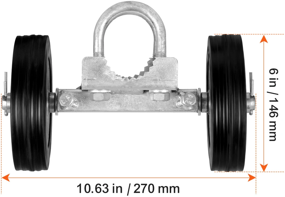 VEVOR Slankiojančių vartų rinkinys 6" 600 kg