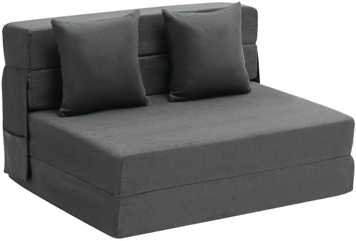 VEVOR Sulankstoma sofa-lova su pagalvėmis tamsiai pilka