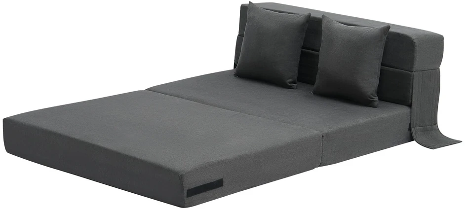 VEVOR Sulankstoma sofa-lova su pagalvėmis tamsiai pilka