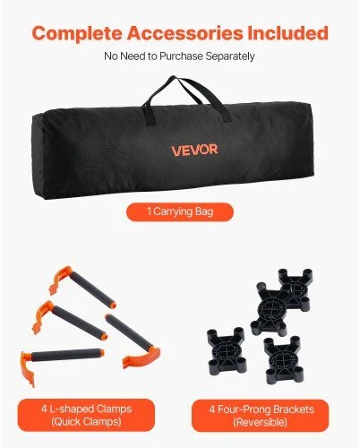 VEVOR Sulankstomas darbo stovas 1865 x 1261 mm 2041 kg
