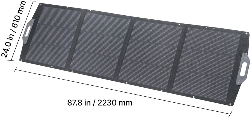 VEVOR Sulankstomas 200W saulės panelis