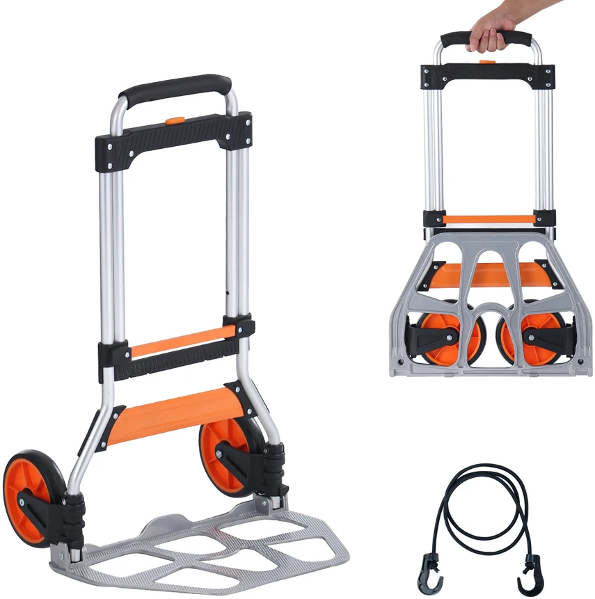 VEVOR Sulankstomas vežimėlis 125 kg apkrovai