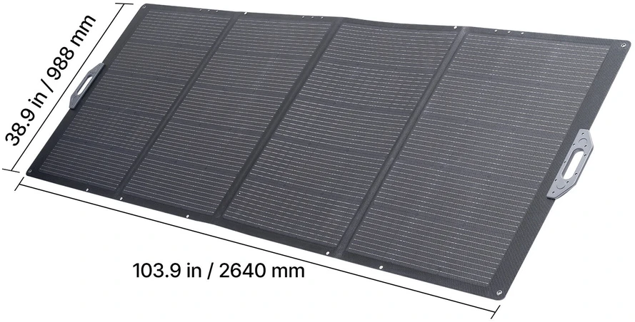 VEVOR Sulankstoma 400W saulės baterija lauko naudojimui