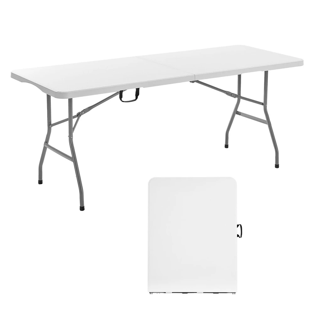 VEVOR 180 cm sulankstomas plastikinis lauko stalas