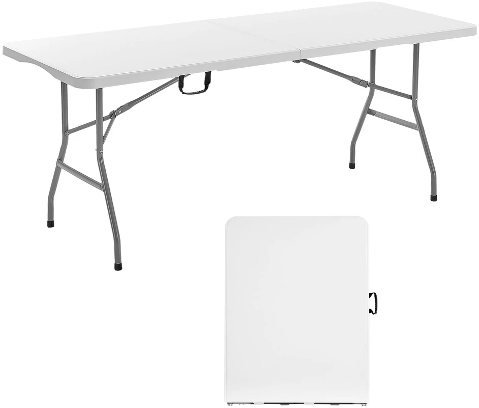 VEVOR 180 cm sulankstomas plastikinis lauko stalas