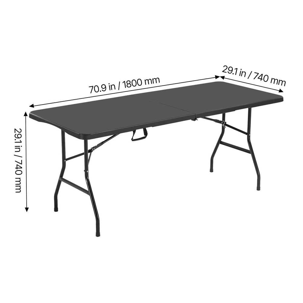 VEVOR 180 cm plastikinis sulankstomas stalas