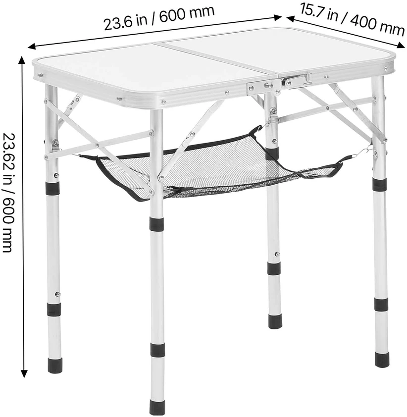 VEVOR 60 cm sulankstomas stalas piknikams ir stovyklavimui