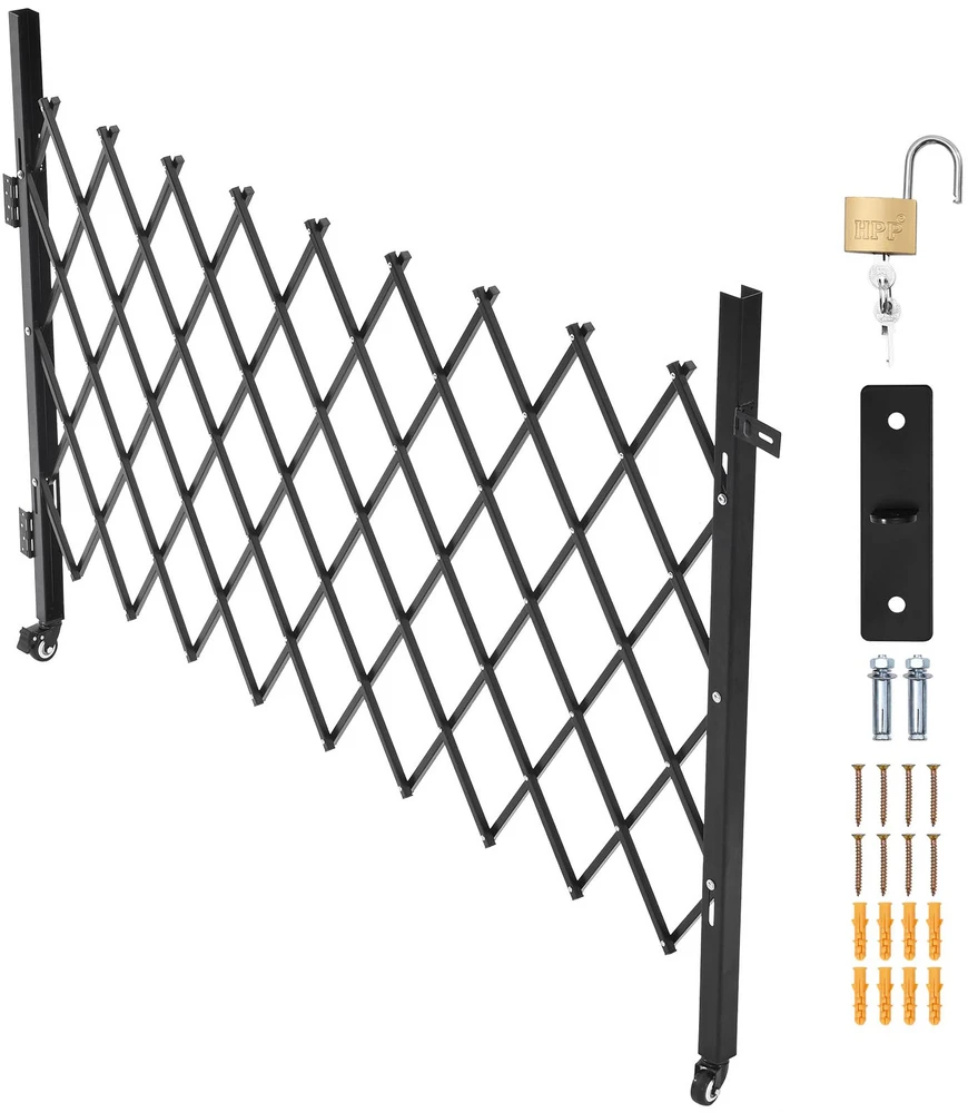 VEVOR Sulankstomas apsauginis vartai su užraktu 74.80 x 51.57 cm
