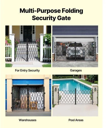 VEVOR Lockable dvigubos žirklinės grotelės 320x160.5 cm