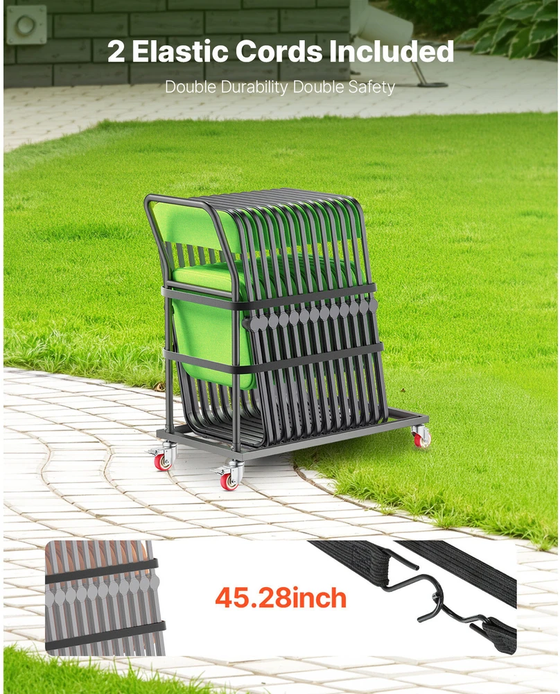 VEVOR 25 kėdžių laikymo vežimėlis