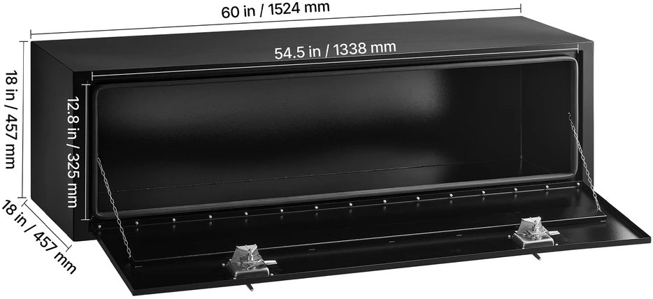 VEVOR Po sunkvežimio įrankių dėžė 1524x457x457 mm