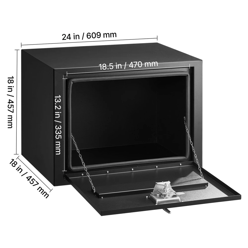 VEVOR Po sunkvežimiu montuojama įrankių dėžė 609 x 457 x 457 mm
