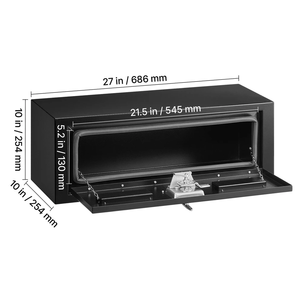 VEVOR Po sunkvežimiu montuojamas įrankių dėžė, 686 x 254 x 254 mm