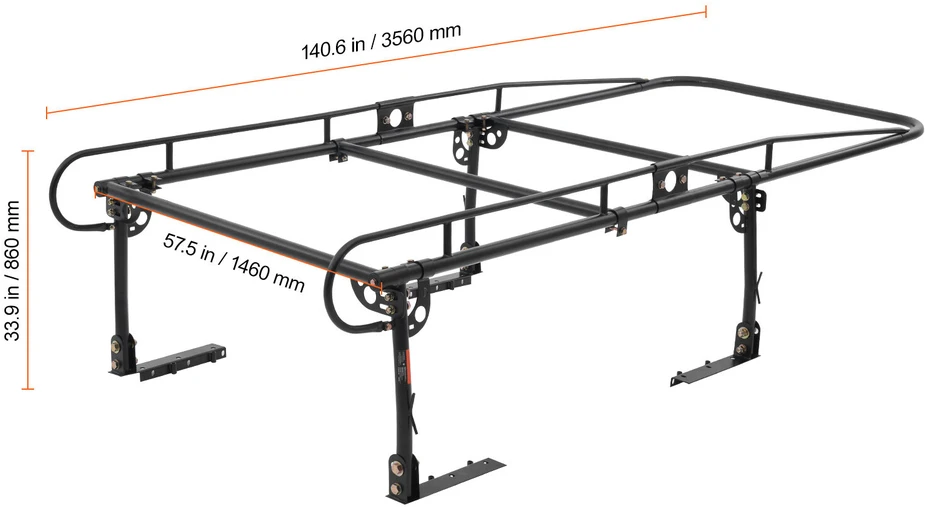 VEVOR Sunkvežimio kopėčių laikiklis 454 kg talpos 110-160 cm pločio
