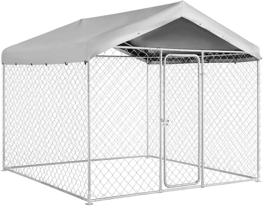 Lauko voljeras šunims VEVOR SKU2025005, 2,3 x 2,3 x 2,15 m