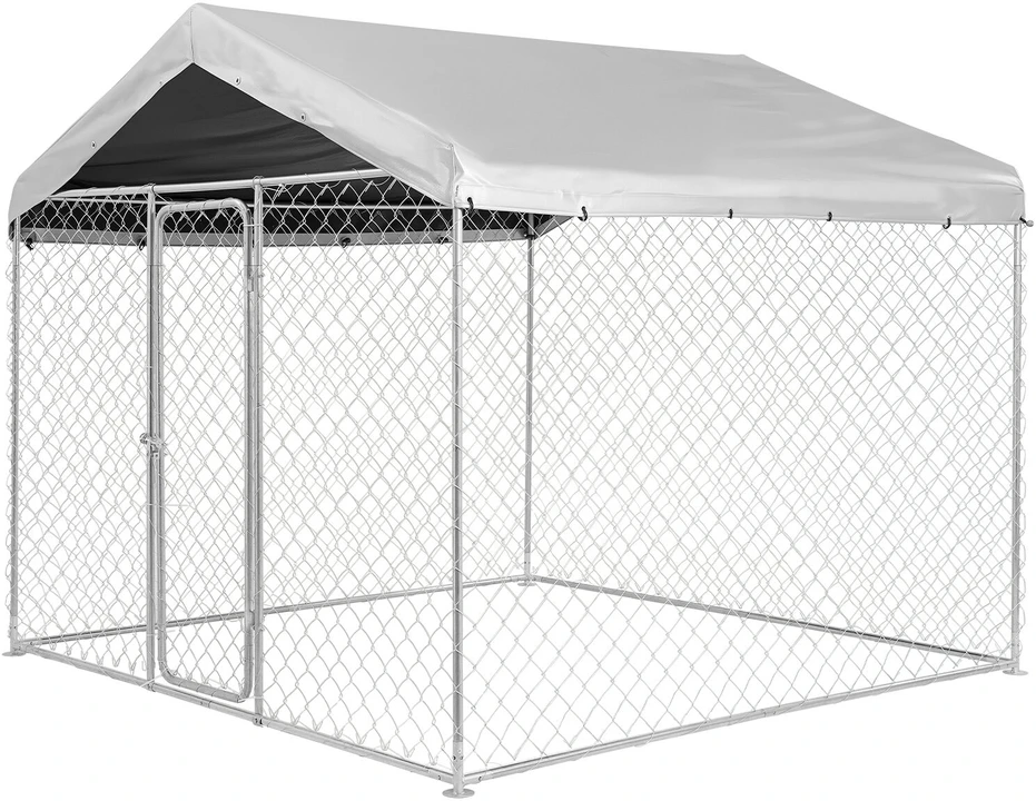 Lauko voljeras šunims VEVOR SKU2025005, 2,3 x 2,3 x 2,15 m