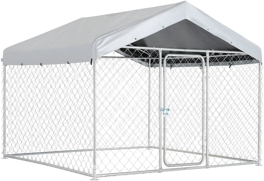 Lauko voljeras šunims VEVOR SKU2025004, 2 x 2 x 1,6 m