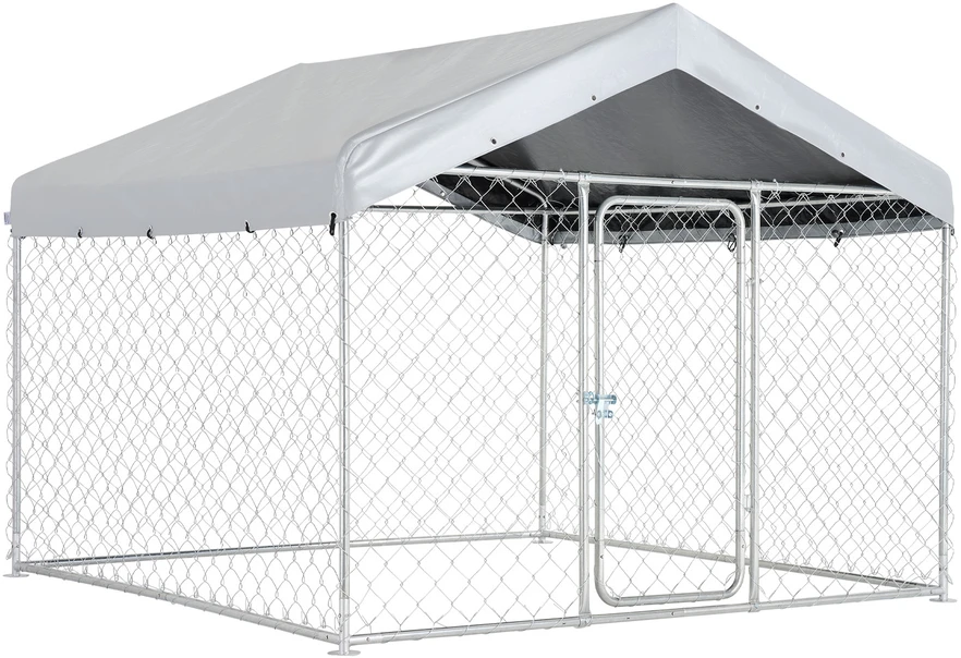 Lauko voljeras šunims VEVOR SKU2025004, 2 x 2 x 1,6 m