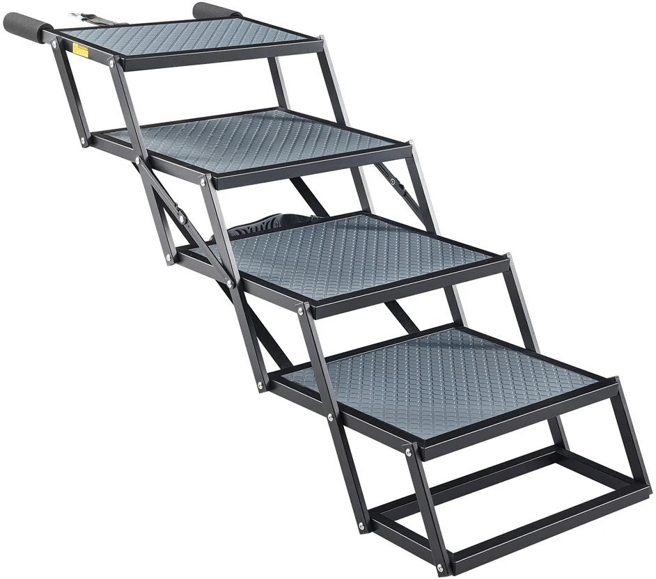 Šunų laiptai automobiliui VEVOR 40x33.2-5, 4 pakopų, iki 181 kg