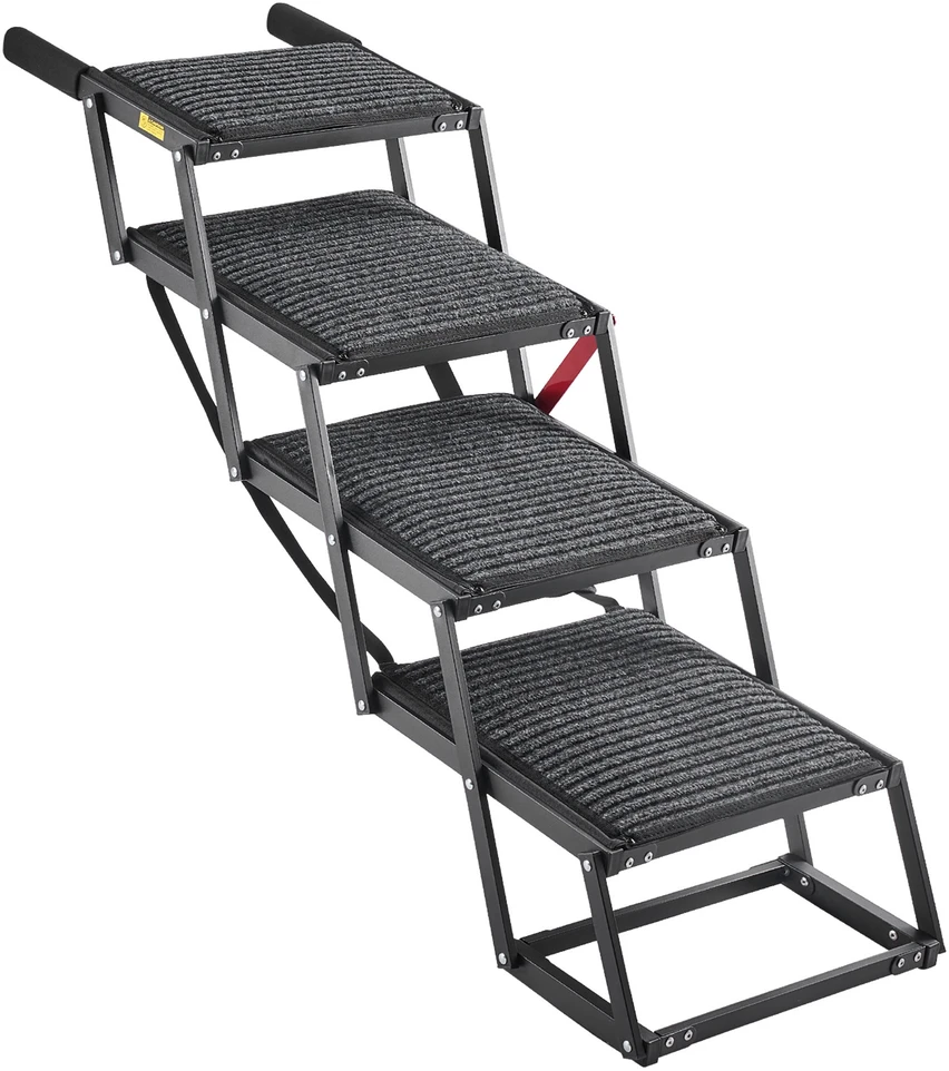 Šuns laiptai automobiliui VEVOR 40x33-5, 4 pakopos, iki 91 kg